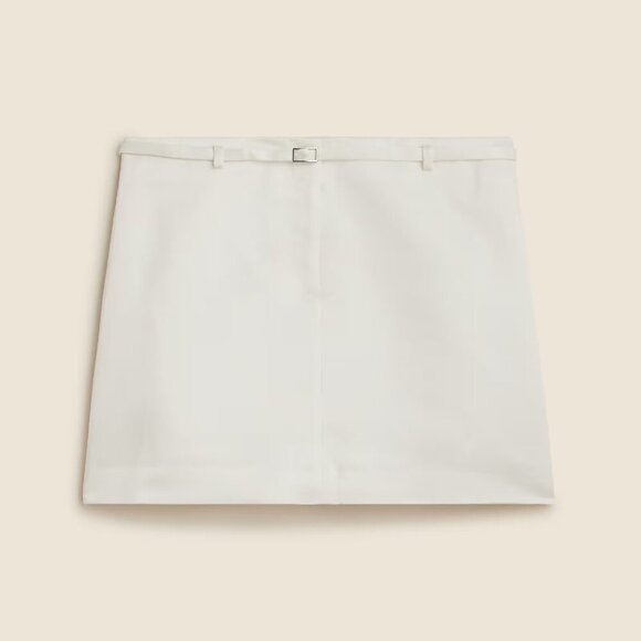 j. Crew Belted mini skirt in duchesse satin Size 8 - Picture 2 of 11